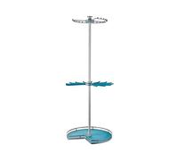 Tringle à vêtements Ronde rotative à 360°, Tringle de Suspension Robuste à Trois Couches avec 38 Boules, Tringle de Suspension pour Armoire, capacité de Charge de 60 kg, Convient pour la cha