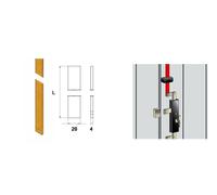 Tringle acier 20 x 4 mm L1500 mm pour serrure de volet TORBEL 8601152