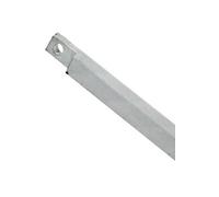 Tringle carré en applique 10x10x2500mm acier zingué - - VQV10V25
