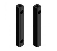 Tringle crémone pompier - aluminium - 2500 mm - Omniia - noir RAL 9005 TIRARD