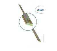 Tringle de crémone - longueur 1300 mm - dimensions 16 x 4 mm - zingué blanc TORBEL