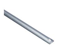 Tringle de crémone section 16x6 demi-ronde 2m Zingué - - MAP-16X6Z200