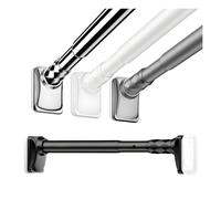 Tringle de douche réglable - 40 à 500 cm - Sans perçage nécessaire - Pour placard de salle de bain, séparateur de pièce - Blanc - 2,6 - 3,5 m