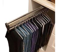 Tringle De Penderie Extensible - Porte - Vêtements Extractible, Porte-pantalon Réglable Multifonctionnel, Cintre De Pantalon Extensible Pour Vêtements Serviette Écharpe Pantalon Cravate ( Size : 80cm