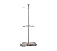 Tringle de Placard Ronde rotative à 360 °, Coin de vestiaire Robuste
