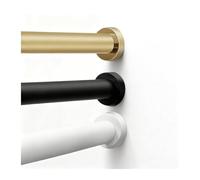 Tringle de tension télescopique, réglable sans perçage, rail en métal antidérapant pour salle de bain ou cuisine, installation facile, soutien solide