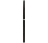 Tringle en acier phorétique noir pour espagnolette plate - 2,50 m TORBEL