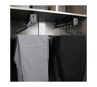 Tringle Extensible Porte-Pantalon rétractable à Montage sur Le Dessus du Placard, Tringle vêtements, Support Vertical extractible, Rangement intérieur Peu Profond(Non-retractable245mm)