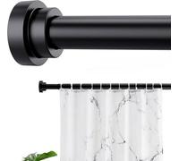 Tringle extensible pour rideau de douche Famanu - Installation facile sans perçage - Tringle réglable de 73 à 164 cm - Tige à ressort de 25 mm pour salle de bain et cuisine