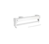 Tringle Extensible Rail de Garde-Robe réglable à Montage supérieur 25 50CM, Robuste, extractible, Tige Placard, Support Suspension, Barre coulissante Bille(White 35CM)