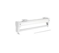 Tringle Extensible Rail de Garde-Robe réglable à Montage supérieur 25 50CM, Robuste, extractible, Tige Placard, Support Suspension, Barre coulissante Bille(White 30CM)