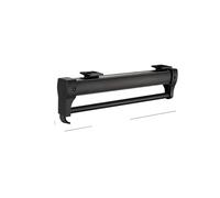 Tringle Extensible Rail de Garde-Robe réglable à Montage supérieur 25 50CM, Robuste, extractible, Tige Placard, Support Suspension, Barre coulissante Bille(Black45x)