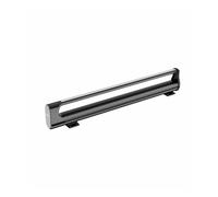 Tringle Extensible Tige rétractable for Placard, Armoire, Porte-Pantalons, Cintre for vêtements, Rail Coulissant d'amortissement monté sur Le Dessus, Valet(Black 49cm)