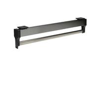 Tringle Extensible Tringle de voiturier extractible for Garde-Robe, Rail for vêtements, Support supérieur, Barre à roulement Billes, patère coulissante for(Black 30cm)