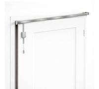 Tringle Portière Pivotante 1m20 Ajustable - Support Rideau pour Porte d’Entrée - Anti Froid & Isolation Thermique et phonique Renforcée - Idéale Rideaux Occultants Économie d’Énergie (Argent)