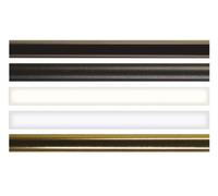 Tringle pour crémone ROLLINGER 16x5 L.2500 mm - Noir 9006 - TR165/25EN