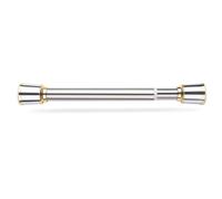 Tringle Rideau à Ressort Sans Perçage, Barre Rideau de Tension en Acier Inoxydable, Antidérapante, Boucle Réglage pour Salle Bain Placard(Silver,310-360cm/122-141in)