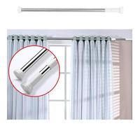 Tringle Rideau Douche sans Percage 50-80 cm, Tringle Extensible pour Rideau de Douche de Douche Tige Barre téléscopique