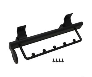 Tringle Rideau Télescopique Noire 74.5-163cm Barre Extensible Perçage Pour Douche Dressing Penderie Ouverte(300mm)