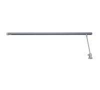Tringle rideaux pivotante pour porte - 1M00 - Gris satiné