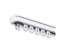 Tringle rideaux rail KS blanc pour fenêtres - 2,00m