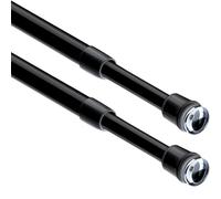 Tringle sans percage pour rideaux extensible - Tringle rideau extensible sans percage - 2 pièces 30-45 cm