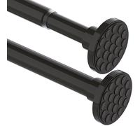 Tringle télescopique 3 m - Extra longue - Sans perçage - Extensible - Pour salle de bain chambre à coucher - 115-360CM(Φ32MM) Noir