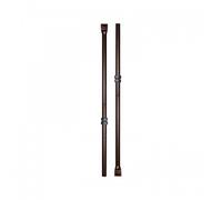 Tringle seule pour serrure Perfecta coloris marron