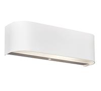TRIO, Applique, Adriano incl. 2 x LED,SMD,3,2 Watt,3000K,300 Lm. Verre mat, Blanc, Corps: Aluminium, Blanc L:30,0cm, H:6,0cm, P:8,0cm IP20,OSRAM Inside,Point lumineux en haut et en bas,Montage au mur