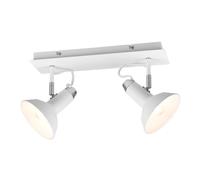 Trio Roxie Spot De Plafond Moderne À 2 Lumières, Double, Blanc Mat Multicolore