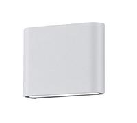 TRIO, Applique, Thames II incl. 2 x LED,SMD,2,5 Watt,3000K,260 Lm. Corps: Fonte daluminium, blanc mat L:11,5cm, H:9,0cm, P:3,0cm IP54,Point lumineux en haut et en bas,Montage au mur