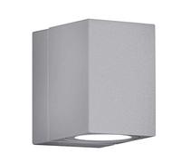 TRIO, Applique, Tiber incl. 1 x LED,COB,3,0 Watt,3000K,210 Lm. Corps: Fonte daluminium, Titane L:7,0cm, H:10,0cm, P:10,0cm IP54,Montage au mur