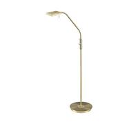 Trio Bergamo Lampadaire De Travail Moderne En Laiton Mat 3000k Marron
