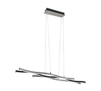 Trio Blaze Plafonnier Suspendu Led Moderne 35w Aluminium Brossé 2300-3000-4000k Gris
