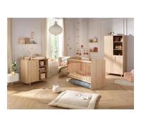 Trio complet de chambre de bébé - SAUTHON - Sam chêne doré - Lit bébé 120 x 60 cm, commode à langer et armoire