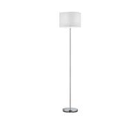Lampadaire HOTEL argent/blc métal tissu Trio 401100101