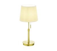 Trio-Leuchten Lampe de table Lyon abat-jour blanc Or