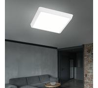Trio Lampe Plafond Carrée LED Blanche pour Salle À Manger Cuisine 15 W