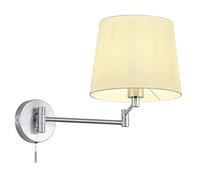 Trio Leuchten 209100107 Wandleuchte, Métal, Nickel Matt/Weiß
