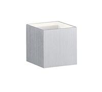 Trio Leuchten 223310105 Louis applique, Métal, Integriert, 4.5 W, Aluminium/Innen Blanc, 10 x 10 x 10 cm