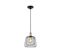 Trio Leuchten 300900102 Suspension Métal, Métal, Noir, Durchmesser 25cm