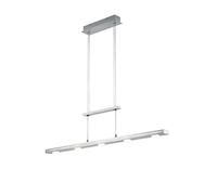 Trio Leuchten 379190707 Lacal A + Lampe Suspendue, Métal, 7x3,5 watts, intégré, Argent (Nickel Mat), 8 x 100 x 160 cm