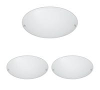 TRIO Leuchten 6196011-01 Plafonnier, Glas Opal Matt Weiss, Verre Opale Blanc Mat. (Lot de 3)