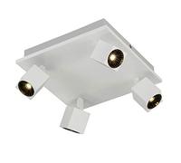 Trio Leuchten 828530531 Cuba Spot LED 2 x 4 W + 3 x 10 W Métal blanc mat