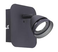 Trio Leuchten 850010132 Smart Home Applique Murale, Métal, Noir Mat