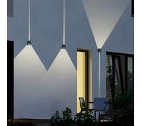 TRIO WL extérieur ADAJA,2x3W LED/ 3000K2x240Lm,8x8x8cm,IP54
