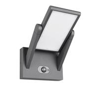 Trio Leuchten Applique murale d’extérieur LED MALAWI 253769142, aluminium moulé sous pression anthracite, LED 5 watts, fonctionnement hybride solaire/secteur
