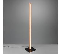 Lampadaire bois dimmable Lampadaire avec lampadaire bois dimmable, fonction tactile, 1x LED 20W 2300Lm blanc chaud, LxPxH 22x22x115 cm