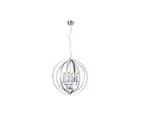 Trio Leuchten Candela Lustre en métal brossé Aluminium