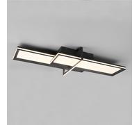 Lampe de plafond Lampe de salon Lampe de salle à manger, métal aluminium anthracite, fonction mémoire, LED 22W 2600Lm blanc chaud 3000K, L 101 cm